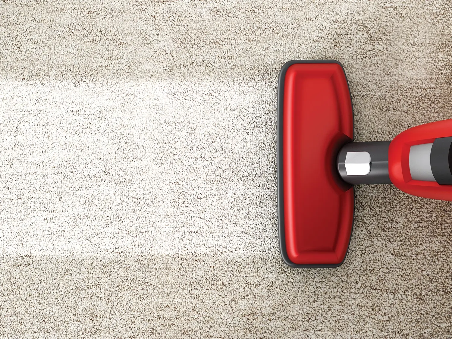 Vacuuming caret floor