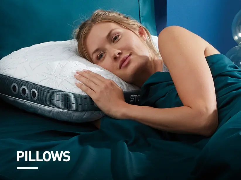 Woman resting on a pillow