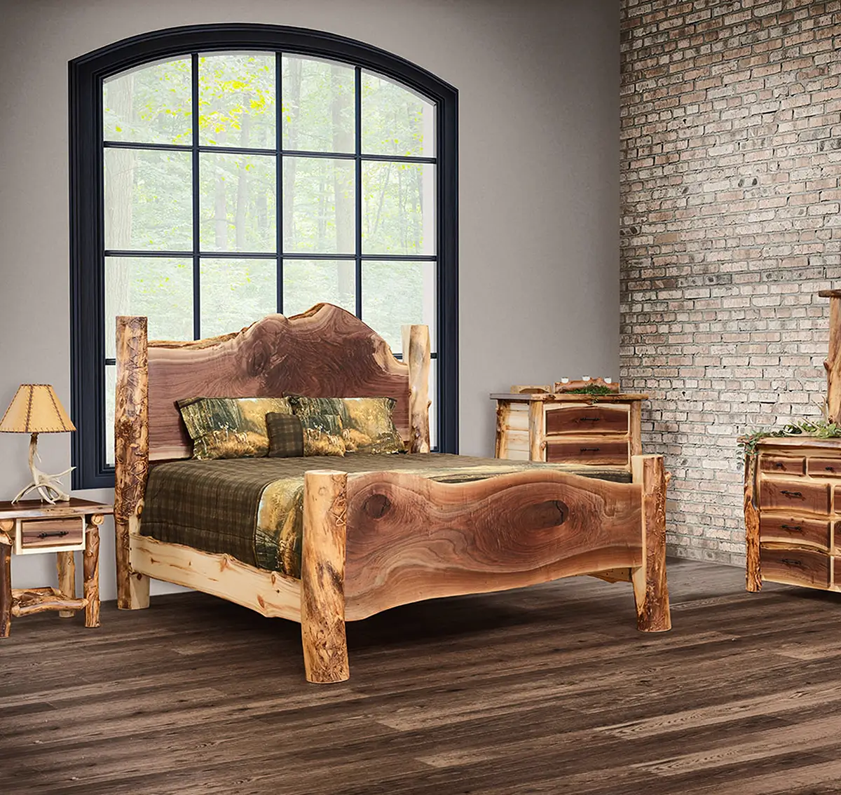 Live edge bedroom
