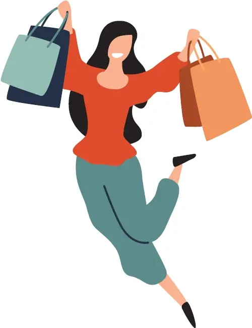 Girl shopping